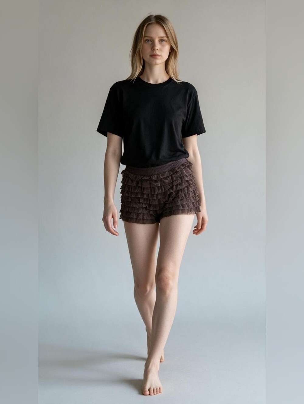 Free People Feeling For Lace Pink Shorts Intimately Size Small Bloomers Ruffle